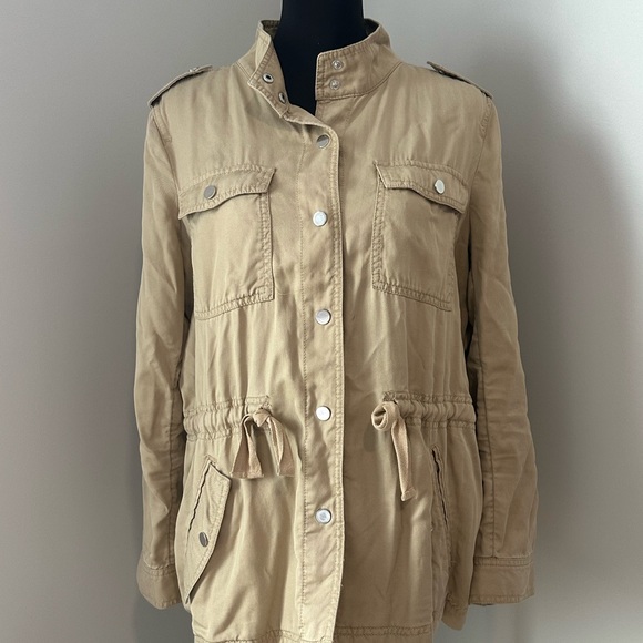 LOFT Beige Utility Jacket - Picture 7 of 7